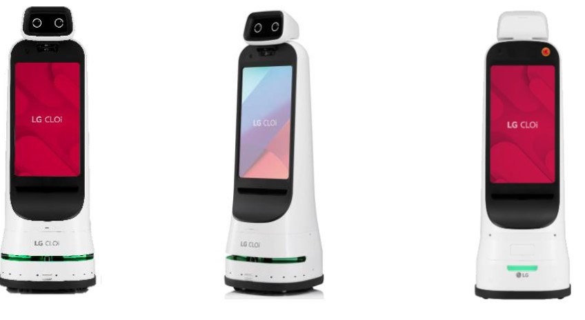 写真:signage robot LG CLOi GuideBot